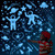 Glow In The Dark Stars And Planet Wall Stickers, Galaxy Astronaut Rocket Spacecraft Alien Wall Decals - Blue