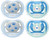 Philips Avent Ultra Air Pacifier, 6-18 Months, Bear/paw, 4 Pack, Scf085/09