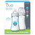 Chicco Duo 9oz. Hybrid Baby Bottle With Invinci-glass Inside/plastic Outside 2-pack In Clear/grey