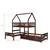 Anysun Twin L-shaped Bunk Bed With Trundle For Kids Teens - Espresso