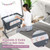 Gymax 3-in-1 Baby Bassinet Beside Sleeper Crib With 5-level Adjustable Heights Grey