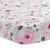 Bedtime Originals Blossom Gray And Pink And White And Multi-color Floral Microfiber Fitted Sheet Crib Bed