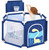 Baby Playpen With Basketball Hoop 6-panel Portable Sturdy Safety Play Yard Kids Large Activity Center Playpen With Breathable Mesh Anti-slip Base For Baby Toddlers Infant Indoor Outdoor