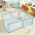 81" Large Infant Baby Playpen Baby Fence Safety Play Center Yard With 50 Ocean Balls