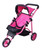 Click N' Play Precious Toys Jogger Hot Pink Doll Stroller