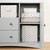 South Shore Peek-a-boo Changing Table Dresser With 2 Drawers, Soft Gray