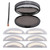 3 Colors Quick Makeup Eyebrow Powder Seal Waterproof Eyebrow Stamp Long Lasting Eyebrow Shadow Set 3 Natural Shape Brow Stamp