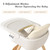 Babyjoy 3 In 1 Convertible Wooden High Chair Baby Toddler Highchair W/ Cushion Beige