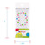 Dallies #0 Birthday Candle W/pick, Assorted Colors With Polka Dots Or Glitter, 1.8 In, 1ct