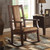 Bowery Hill Traditional Rocking Chair In Brown And Espresso