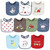 Hudson Baby Infant Boy Cotton Bibs, Boy Farm Animals, One Size