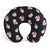 The Peanutshell Nursing Pillow For Breastfeeding, Black Floral