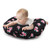 The Peanutshell Nursing Pillow For Breastfeeding, Black Floral