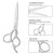 Hair Cutting Scissors Shears Professional Barber 6.5 Inch Hairdressing Regular Scissor Salon Razor Edge Hair Cutting Shear Japanese Stainless Steel With Detachable Finger Inserts