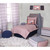 Bacati - Olivia Tribal Coral/navy 4-piece Toddler Bedding Set 100% Cotton Percale Fabrics