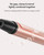 Kipozi 1" Curling Wand, Ceramic Curling Iron, Rose Gold