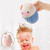 Infant Cup Bathing Flusher Bathroom Accessory Cute Cartoon Shape Pink