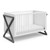 Storkcraft Equinox 3-in-1 Convertible Baby Crib White/gray