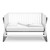 Storkcraft Equinox 3-in-1 Convertible Baby Crib White/gray