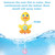 Fun Little Toys 9 Pcs Baby Bath Toys, Duck Spray Water Toy, Bath Squirters, Bath Boat, Fishing Net, Bathtub Toys For Kids, Best Gifts For Kids