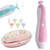 Obosoe Baby Nail File And Baby Nail Clipper Set With Light,electric Baby Nail Trimmer Kit,newborn Baby Grooming Kit - Pink/blue