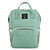 (clearance) Backpack Diaper Bag For Mom/dad, Multifunctional Diaper Backpack Fashionable Travel Backpack Mummy Bag For Baby Care, Large Capacity, Waterproof, Light Green