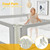 Gymax 59" Toddlers Kid Bed Rail Guard With Adjustable Height & Safety Lock