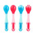 Hemoton 2 Sets Of Baby Utensils Spoon Fork Children Feeding Training Tableware Easy Grip Eating Practice Spoon Fork