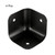 Uxcell Box Corner Protectors Metal Edge Guard Protector  1.38" X 1.38" X 1.38" Black 4pcs