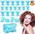Guichangkai 40 Pcs Diy Hair Curlers No Clip Silicone Hair Style Tools , No Heat No Damage To Hair (blue)