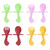 Hemoton 4 Set Baby Eating Training Spoon Fork Set Infants Safety Spoon Fork Portable Household Tableware