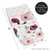 Watercolor Floral Burgundy Wine And Pink Changing Pad Cover By Sweet Jojo Designs