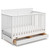 Rosebery Kids Traditional Wood 4 In 1 Convertible Crib With Drawer In White