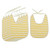 Big Large Bibs - 5 Pieces - Extra Large Coverage - Soft Drool Absorbing, Easy To Wash, Toddlers, Big Kids, Adults - Stripes Prints - Yellow