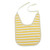 Big Large Bibs - 5 Pieces - Extra Large Coverage - Soft Drool Absorbing, Easy To Wash, Toddlers, Big Kids, Adults - Stripes Prints - Yellow