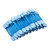 Rusr 50pcs Eyeshadow Brushes Double Sided Sponge Women Make Up Eye Shadow Brushes (blue)