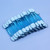 Rusr 50pcs Eyeshadow Brushes Double Sided Sponge Women Make Up Eye Shadow Brushes (blue)