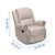 Delta Children Drake Nursery Glider Swivel Recliner, Flax