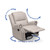 Delta Children Drake Nursery Glider Swivel Recliner, Flax