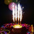 12cm Sparkling Birthday Party Cake Topper Ice Fountain Candles Wedding Decor