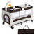 Coffee Baby Crib Playpen Playard Pack Travel Infant Bassinet Bed Foldable