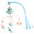 Baby Crib Mobile Multifunctional Music Crib Rattle Music Box Night Light Rotate Newborn Sleeping Bed Rattle Toys Blue