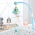 Baby Crib Mobile Multifunctional Music Crib Rattle Music Box Night Light Rotate Newborn Sleeping Bed Rattle Toys Blue