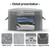 Ccidea  Large Storage Bags, 3 Pack Clothes Storage Bins Foldable Closet Organizer Storage Containers With Durable Handles Thick Fabric For Clothing, Blankets, Comforters, Bedding And Toys(grey)