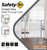 Safety 1ˢᵗ Simple Pass Walk-through Gate, Grey