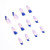 Fofosbeauty 24pcs Press On False Nail Tips Medium Almond Full Cover Fake Nails, Almond Blue And Light Purple Art-black Friday Sale