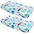 2pcs Changing Pad Cover For Baby Breathable And Comfortable Changing Table Sheet With Green Elephant Cradle Pad Cover