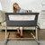 Ronbei Bedside Bassinet For Baby, Baby Bassinets Bedside Sleeper/ Built In Wheels