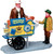 Juisharee Village Collection Pretzel King Pretzel Cart # 42238