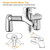 Imountek Bathroom Sink Faucet Mixer Tap With Handshower Sink Faucet Sprayers Hose Rinser For Baby Adult Showering Hair Washing Pet Cleaning
